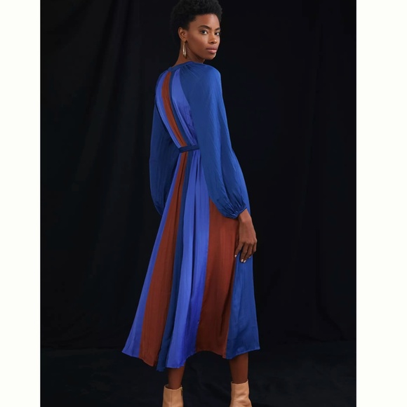 Anthropologie Maeve Colorblocked Midi Dress - Picture 5 of 9